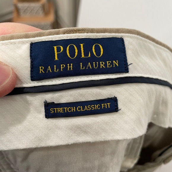 Polo Ralph Lauren Stretch Classic Fit Chino‎ Pants Khaki Mens 36x30 - Picture 6 of 8